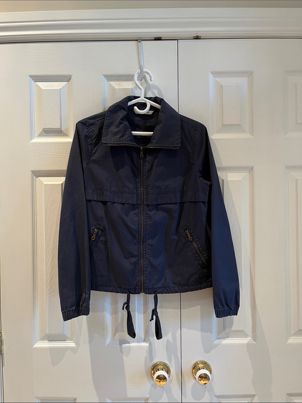 Navy Windbreaker Jacket 100% cotton Small